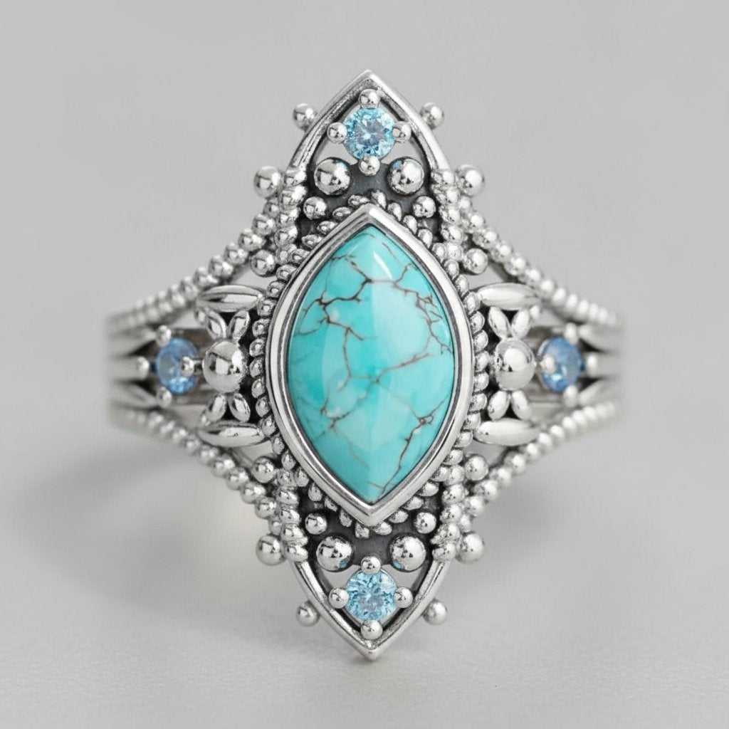 Bague Quilla argentée