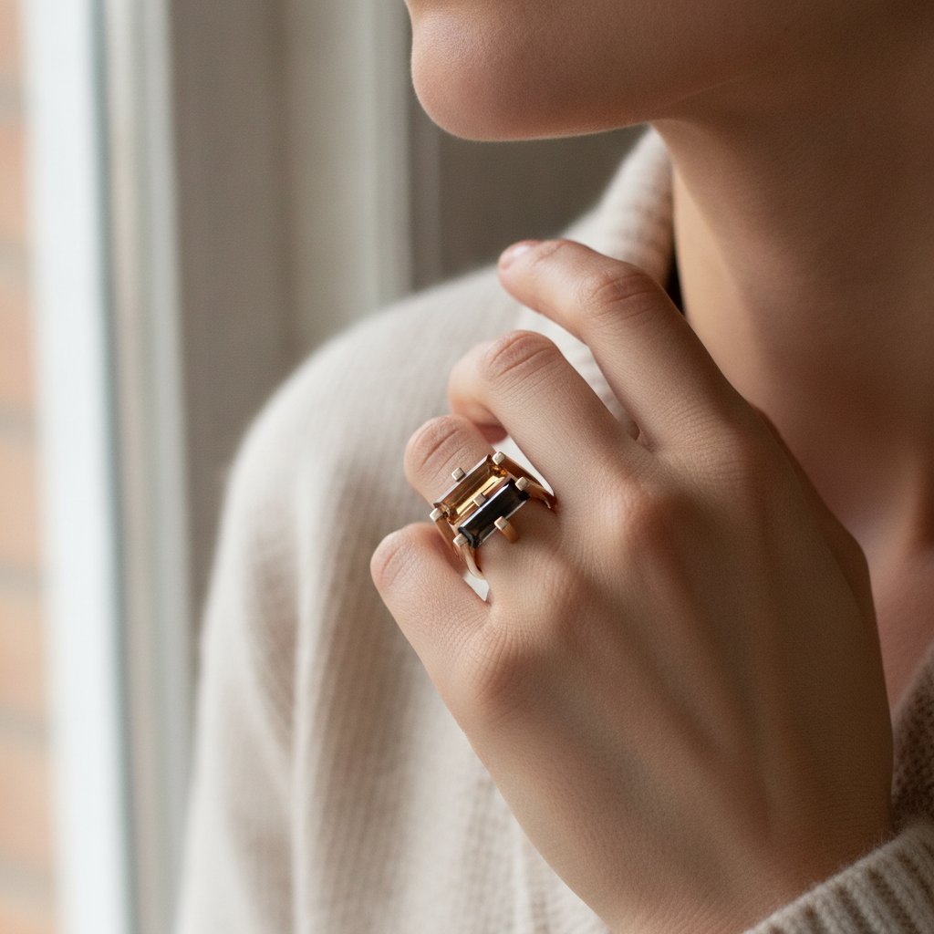 Anillo Camille de cristal