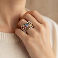 Ambre-Zirkonia-Ring