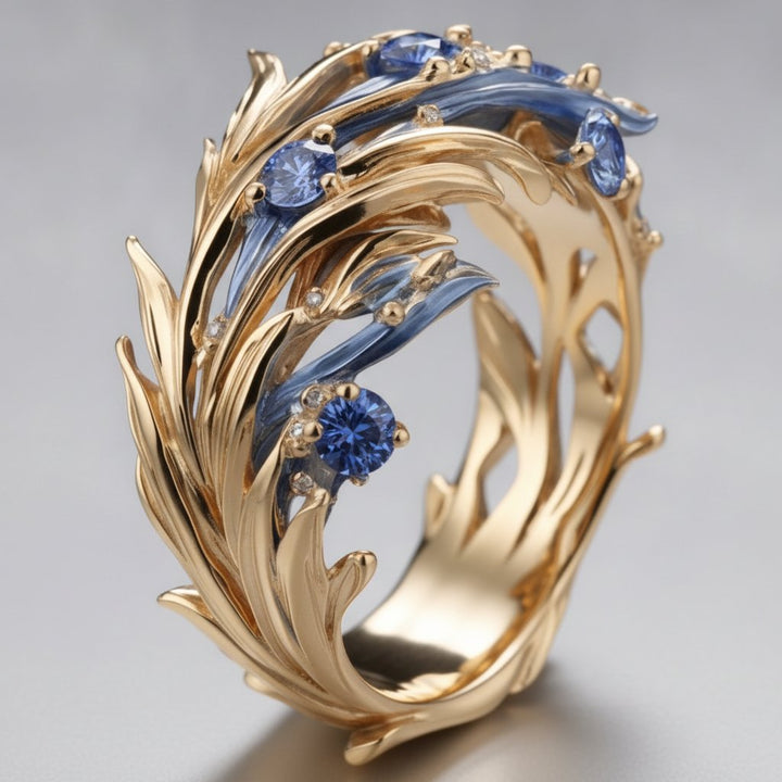 Bague Soleil dorée