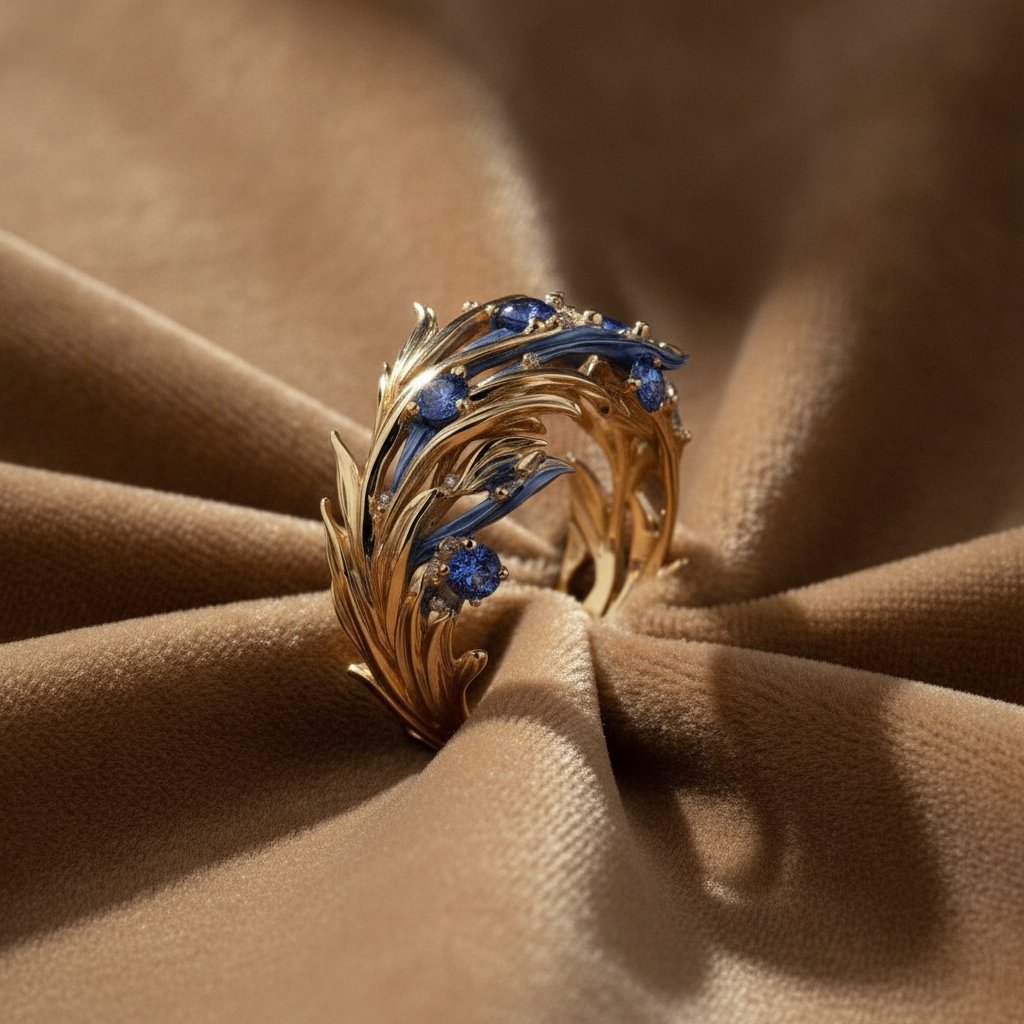 Bague Soleil dorée