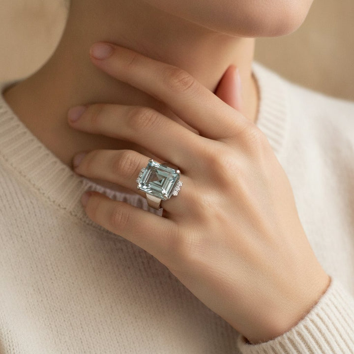 Prsten Juliette Aquamarine