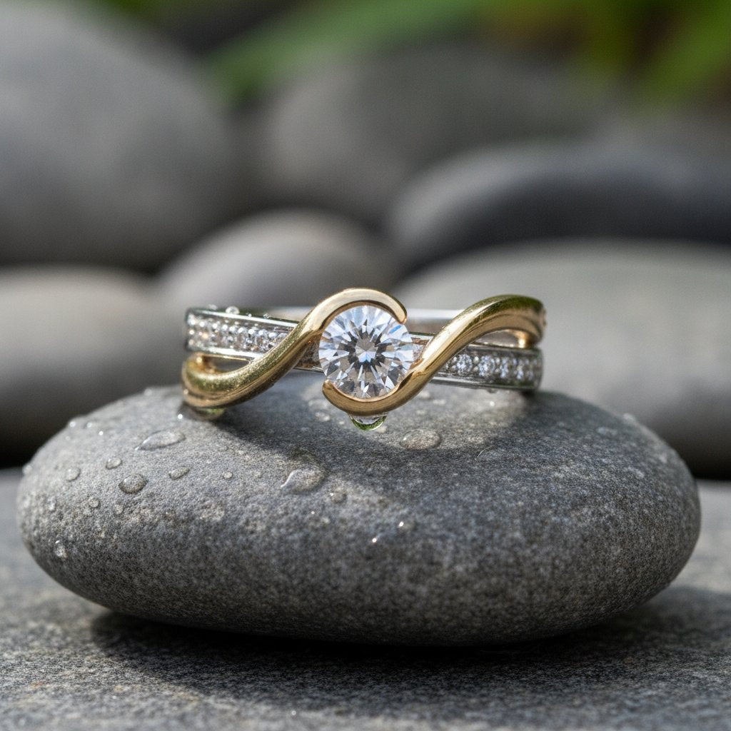 Pierścionek Noor z cyrkonią