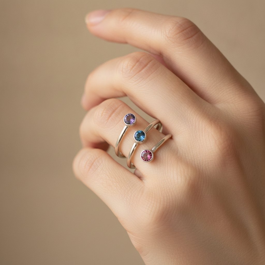 Anello Tindra in zirconia