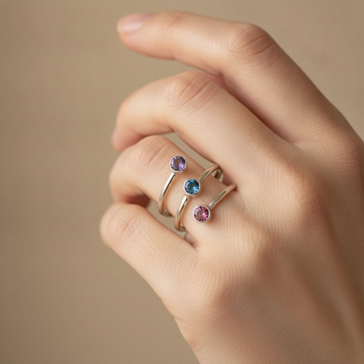 Anello Tindra in zirconia