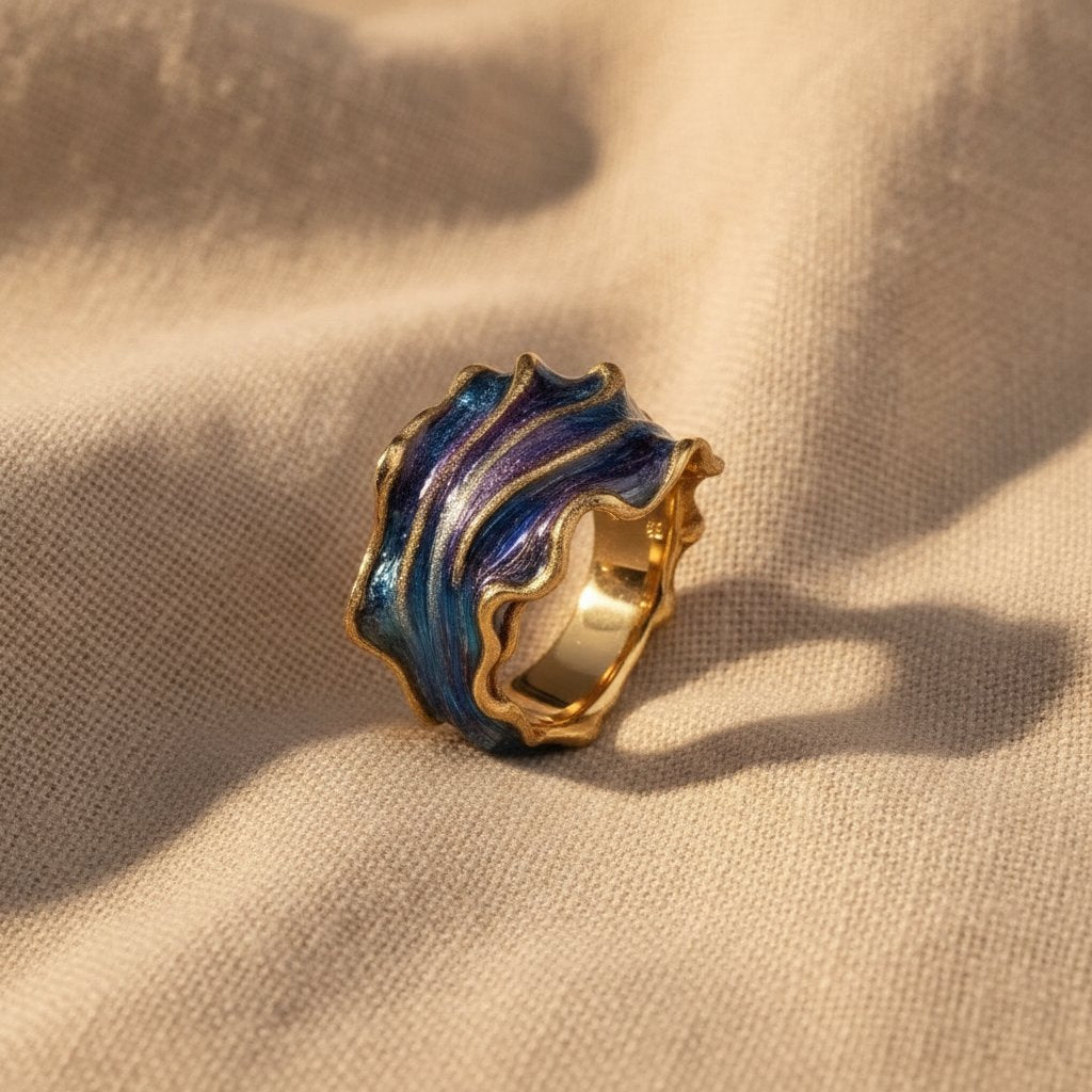 Anillo dorado Emmeline