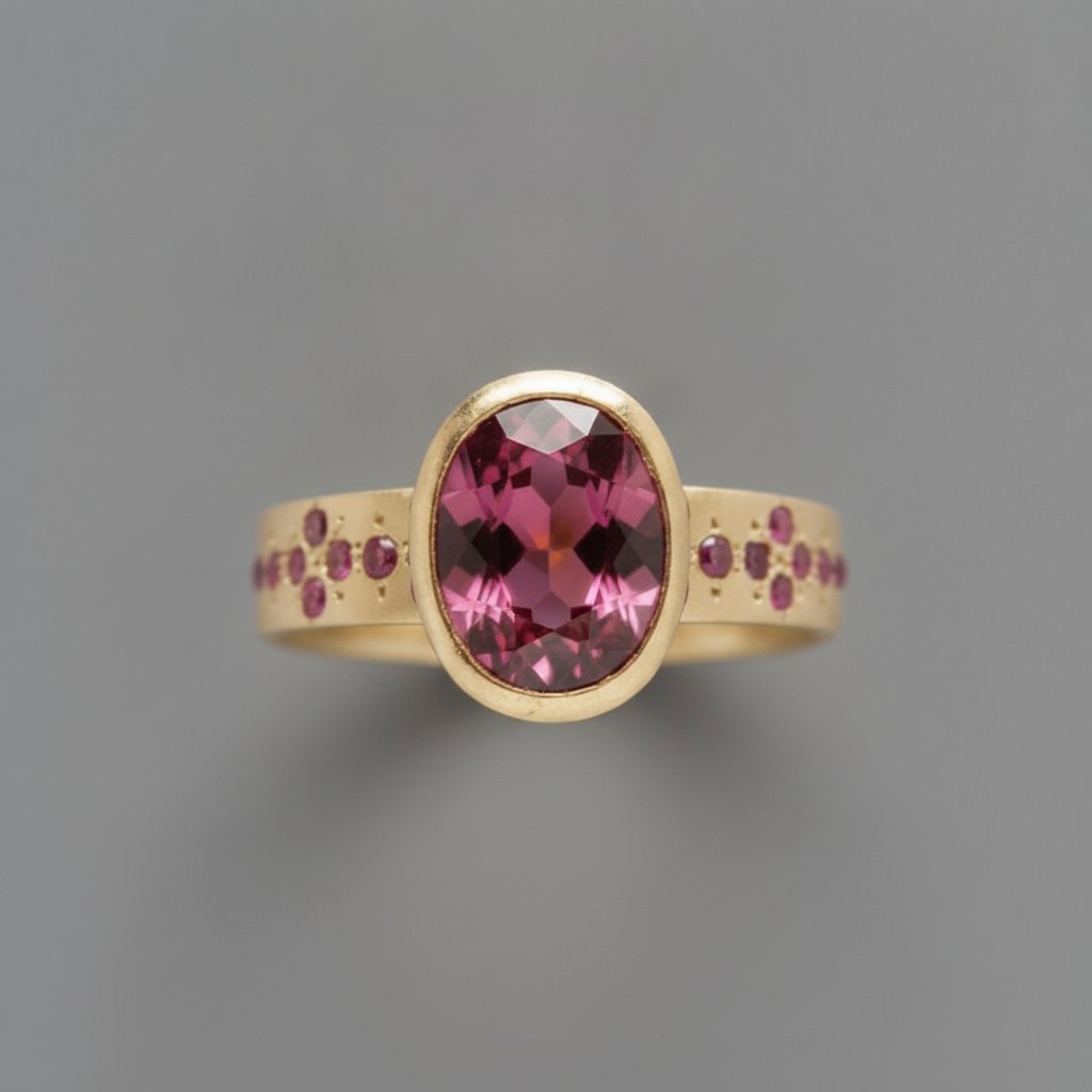 Bague Perrine en grenat