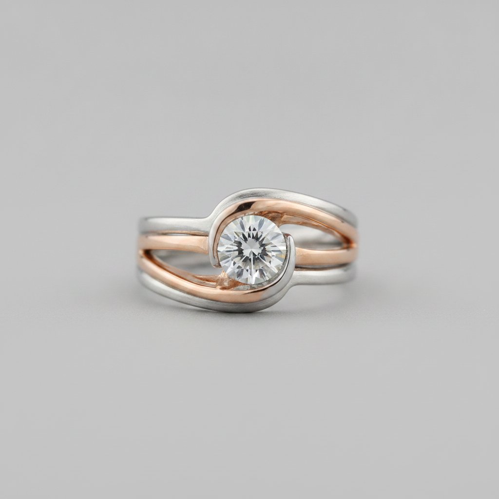 Lucienne-ring i zirkonia