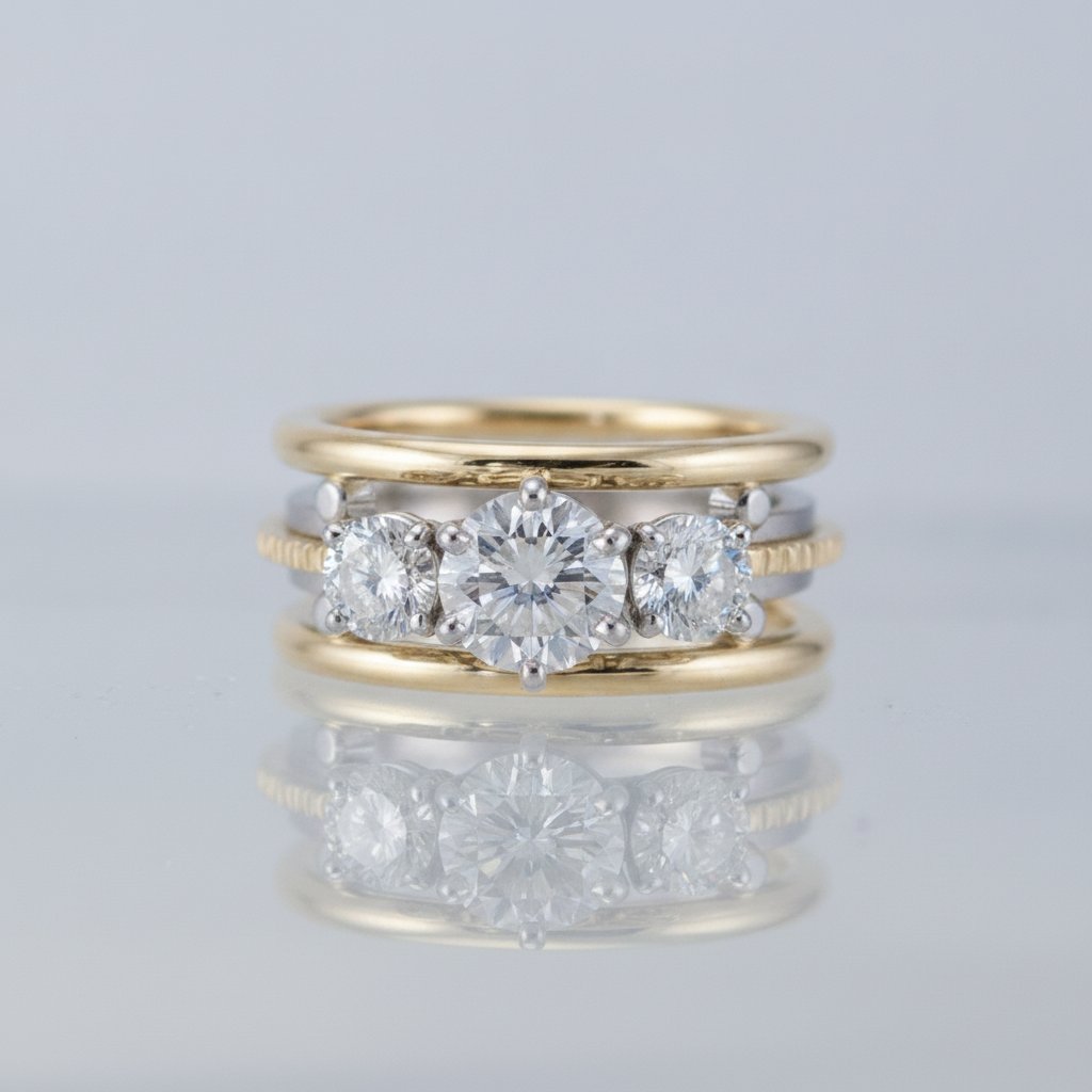 Selene-ring med zirkonia