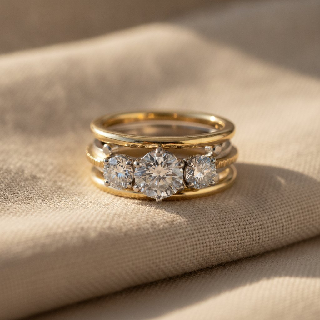 Selene-ring med zirkonia