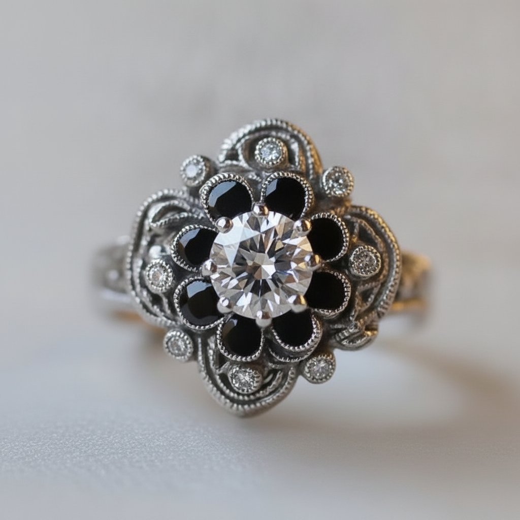Aurore-ring i zirkonia
