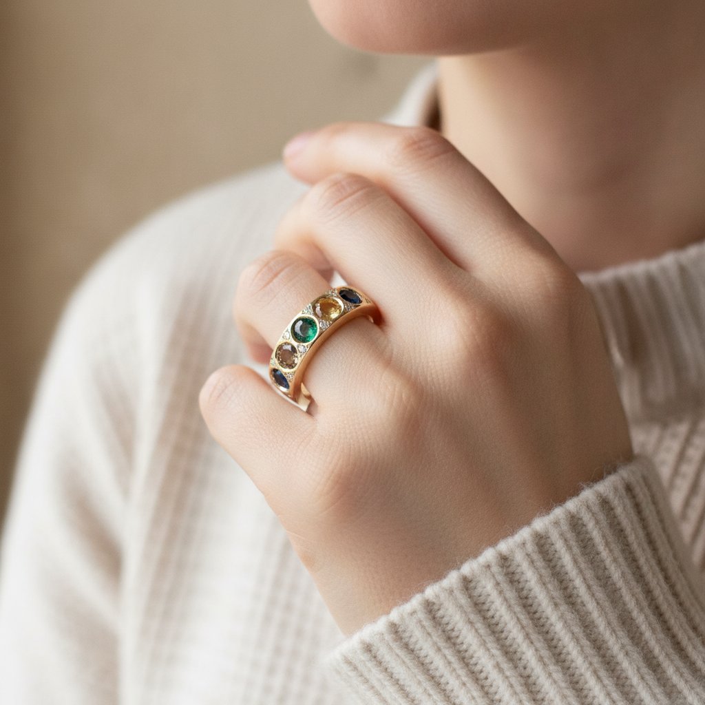 Anillo Sereia dorado