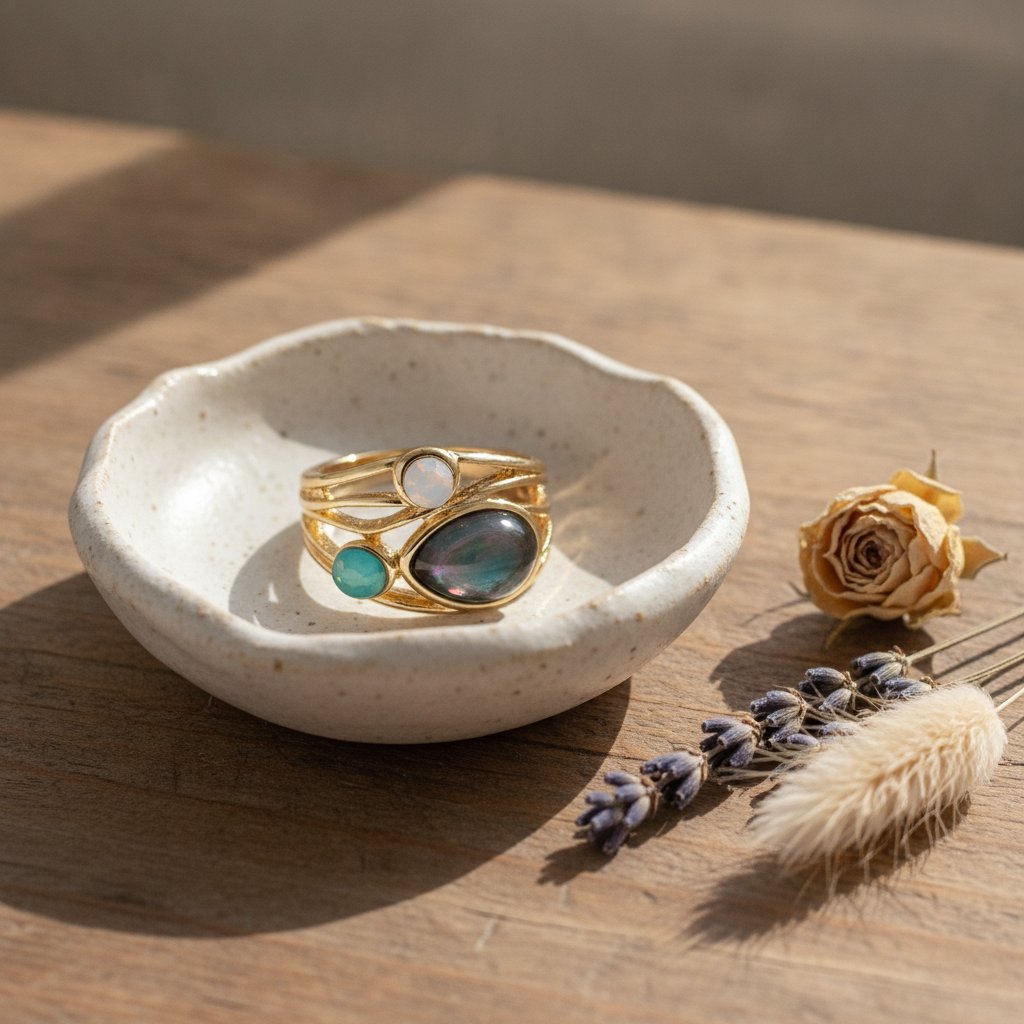 Anillo Sereia dorado