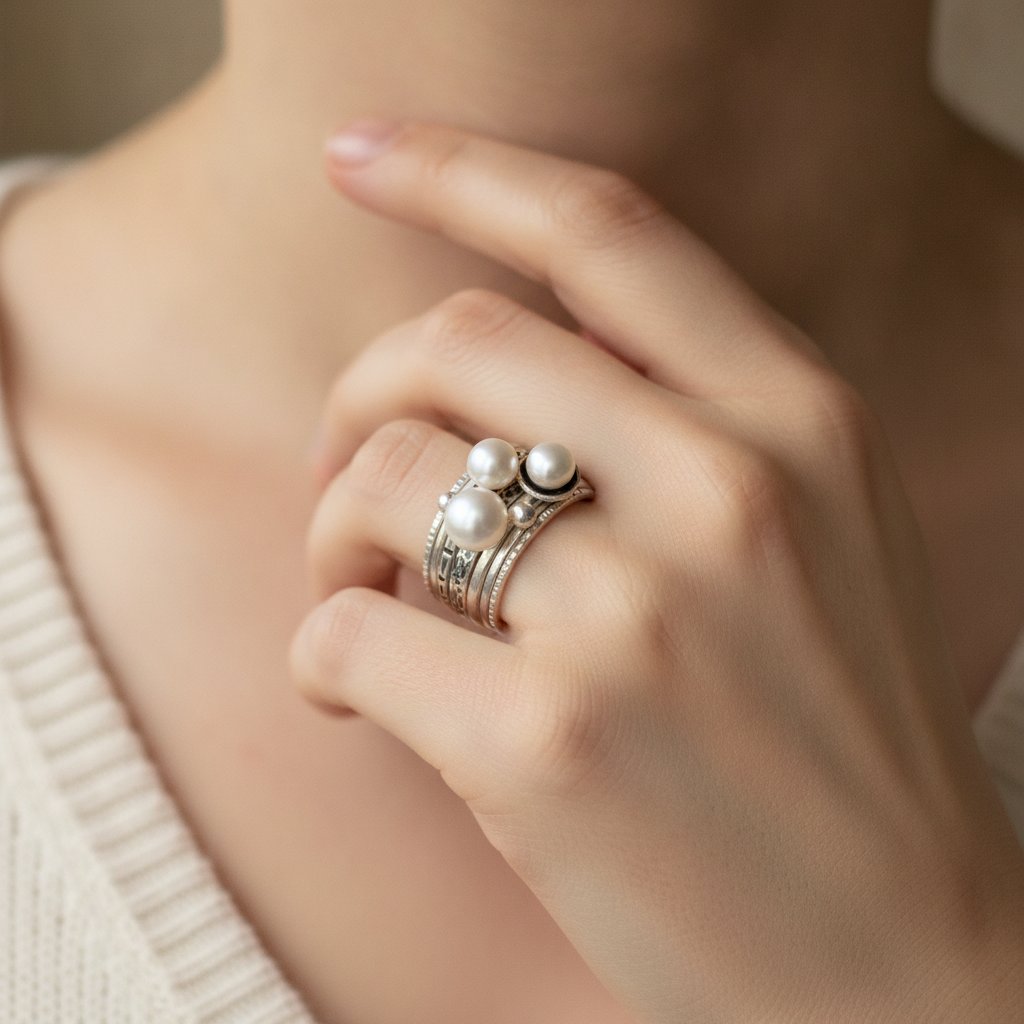Faye Pearl Ring