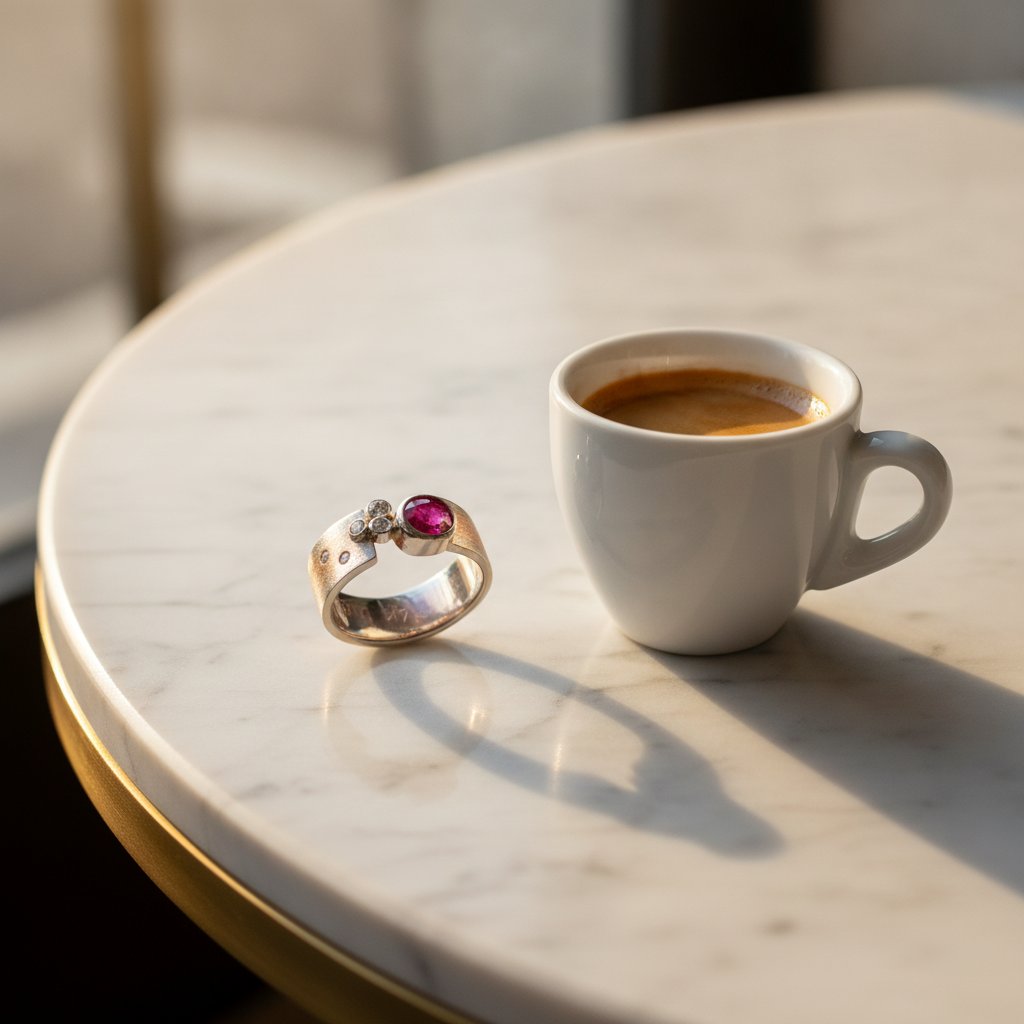 Bague Greta en grenat