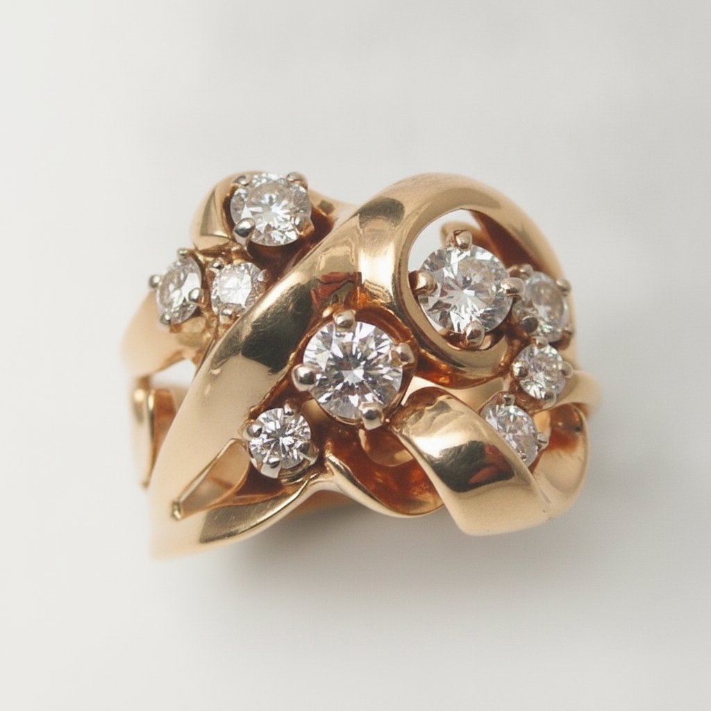 Anillo Clemence de zirconia