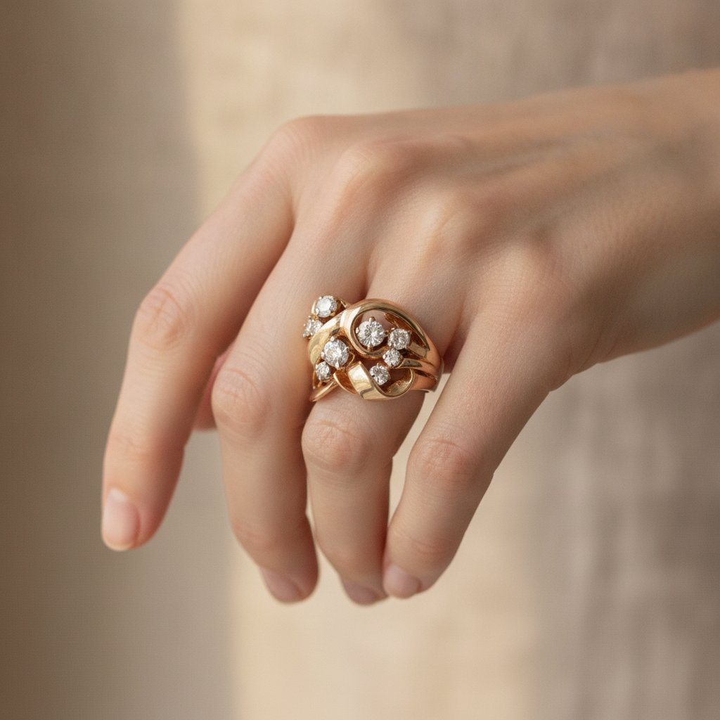 Anillo Clemence de zirconia