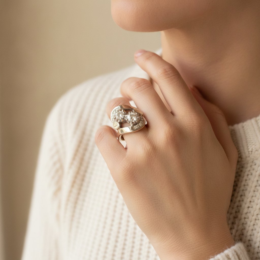 Anillo Clemence de zirconia