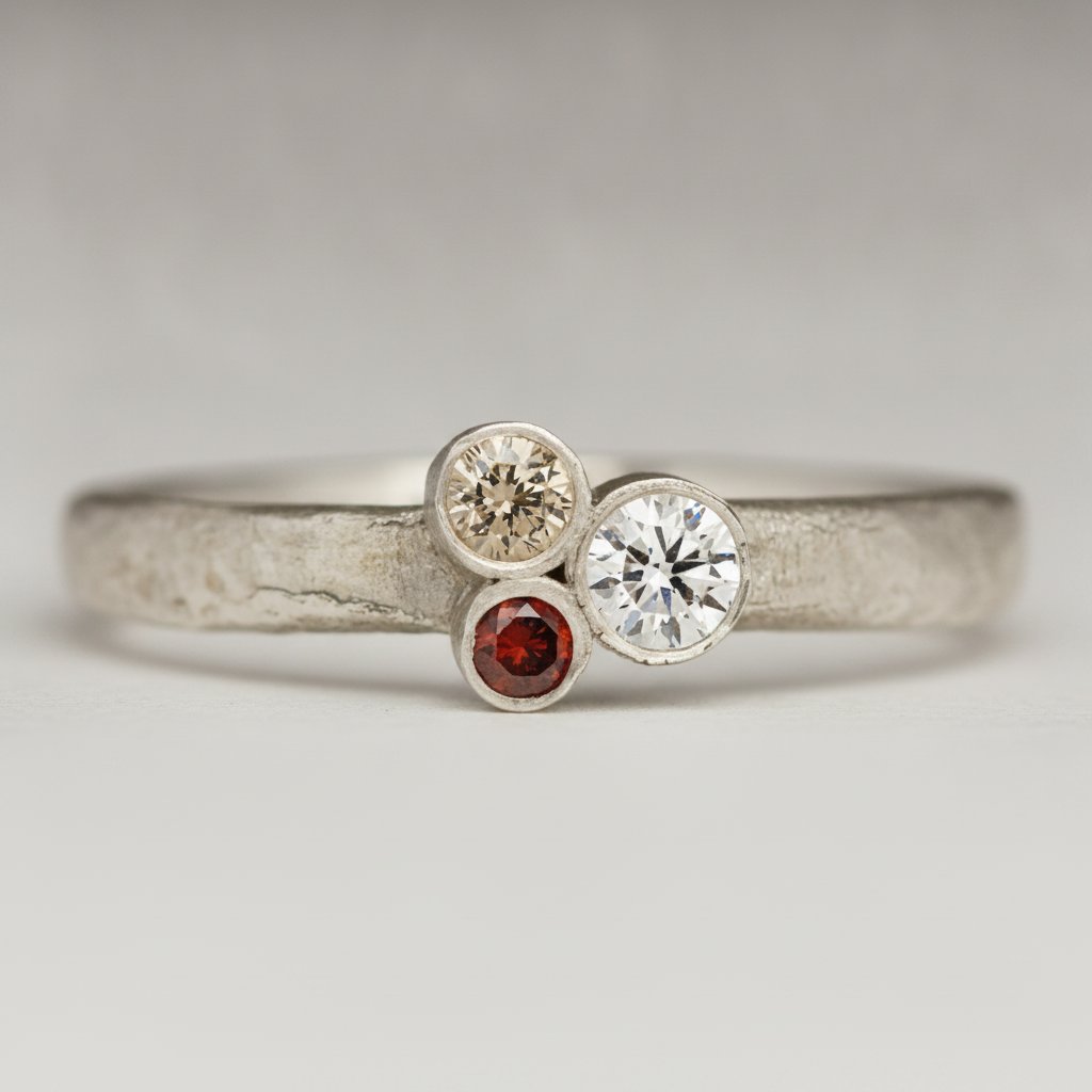 Giada-zirkonia ring