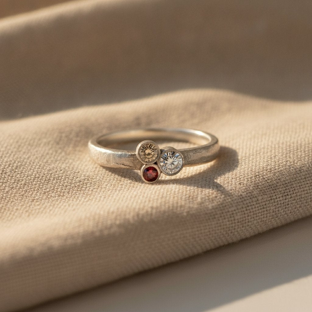Giada-zirkonia ring