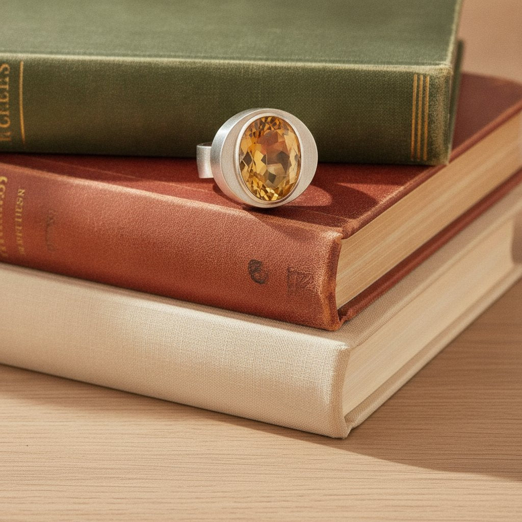 Bague Giada dorée