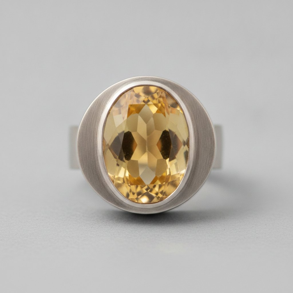 Bague Giada dorée