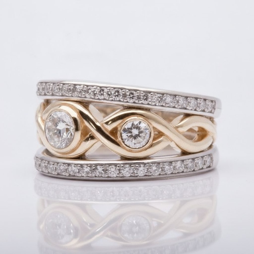 Giada-zirkonia ring