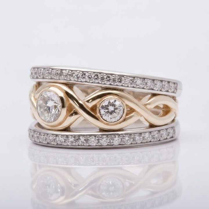 Giada-zirkonia ring