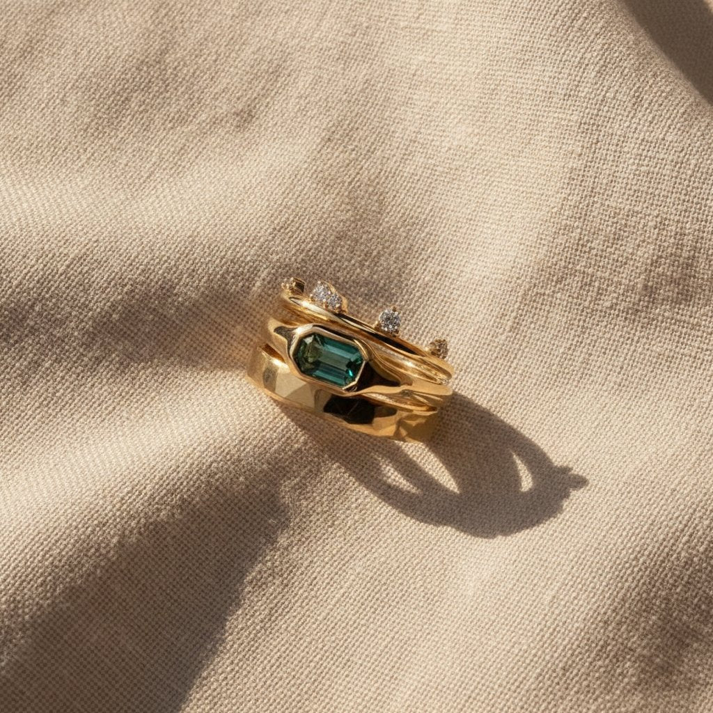Ensemble de bijoux dorés Vivienne