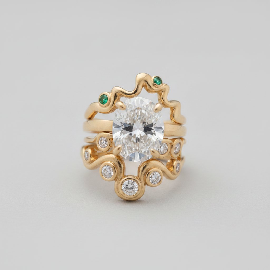 Parure de bijoux Ondine en zircone cubicque