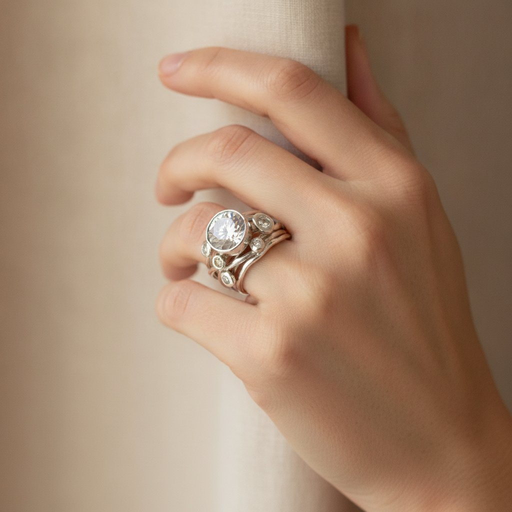 Genevieve-ring med zirkonia