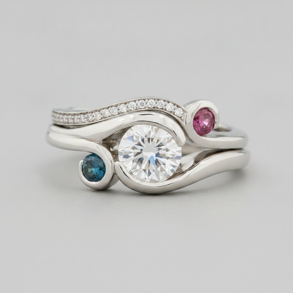 Ambre-Zirkonia-Ring