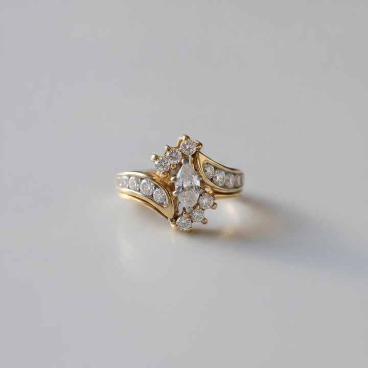 Bague Ambre en zircone