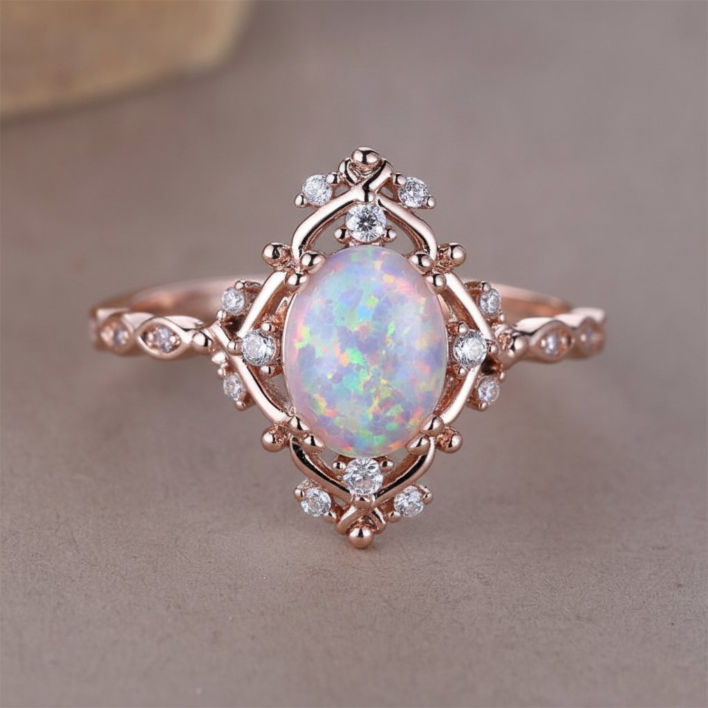 Anillo Wren de ópalo