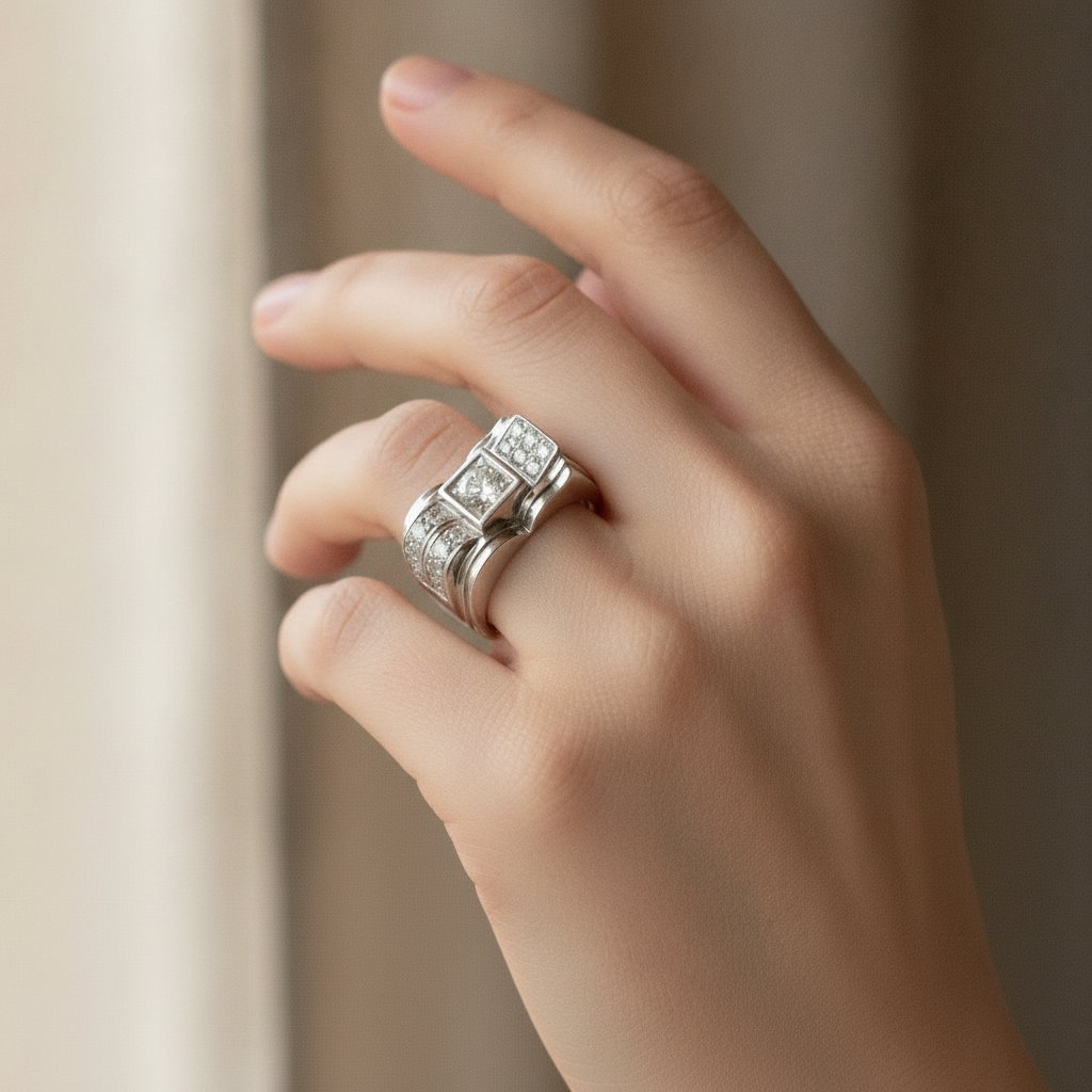 Anillo Inés de cristal