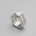 Bague Mirabelle en zirconium oxyde