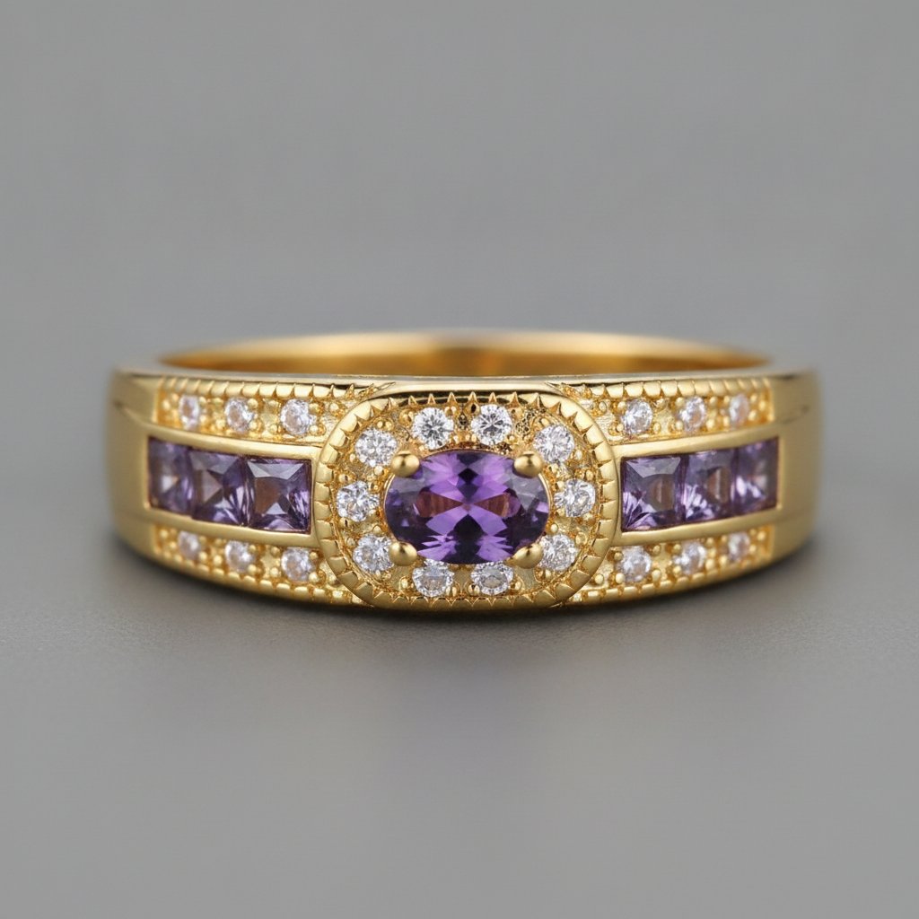 Bague Mirabelle en zirconium oxyde
