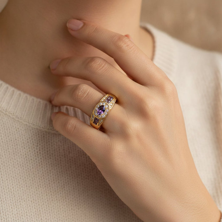 Bague Mirabelle en zirconium oxyde