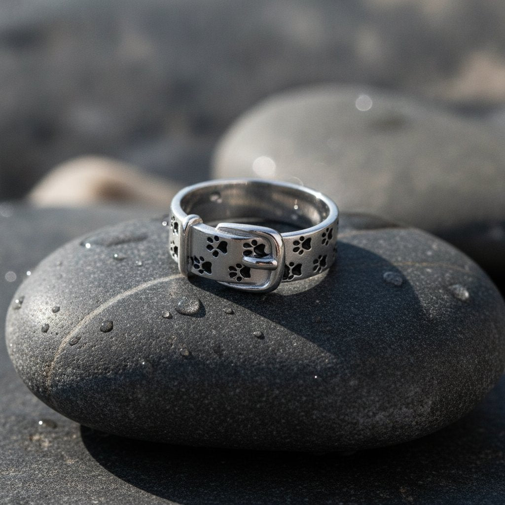 Kirschroter Ring