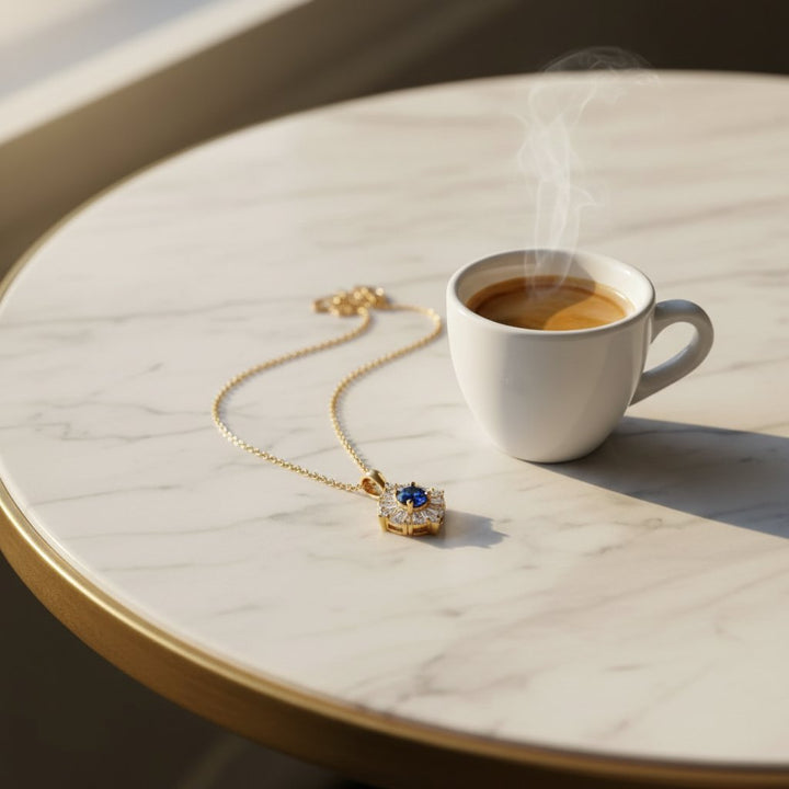 Adeline Sapphire Pendant Necklace