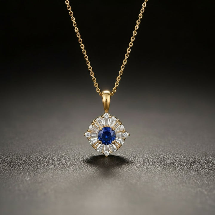 Adeline Sapphire Pendant Necklace