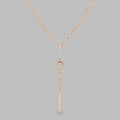 Une Crystal Pendant Necklace