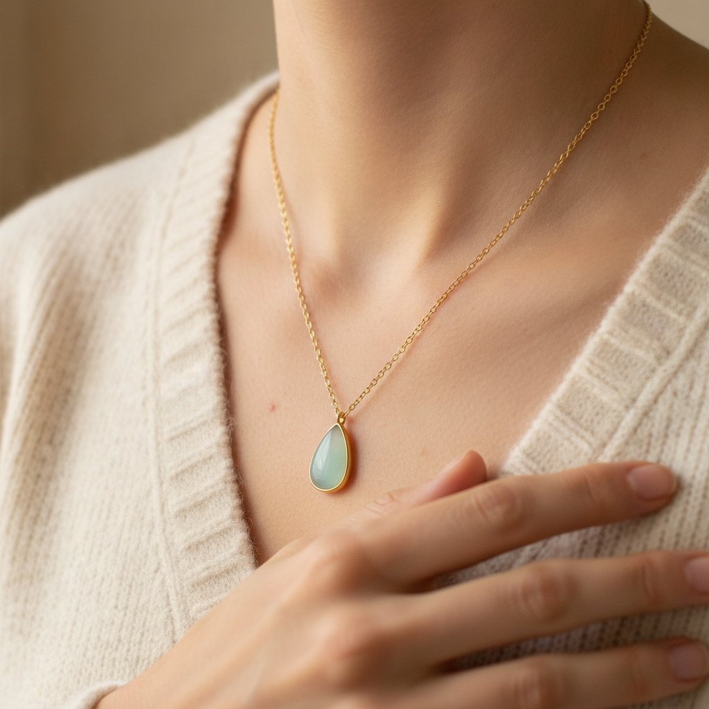 Collier Ilaria en pierre de lune