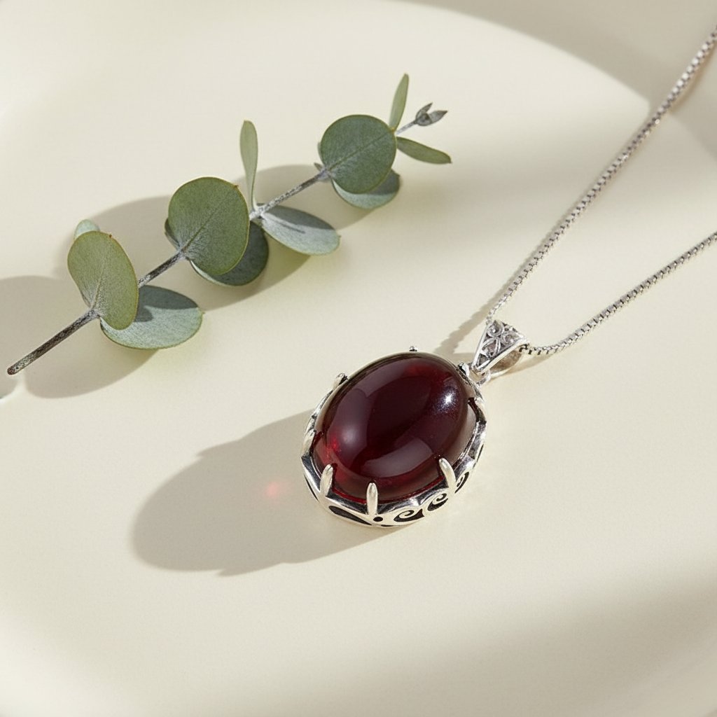 Valentine Garnet Necklace
