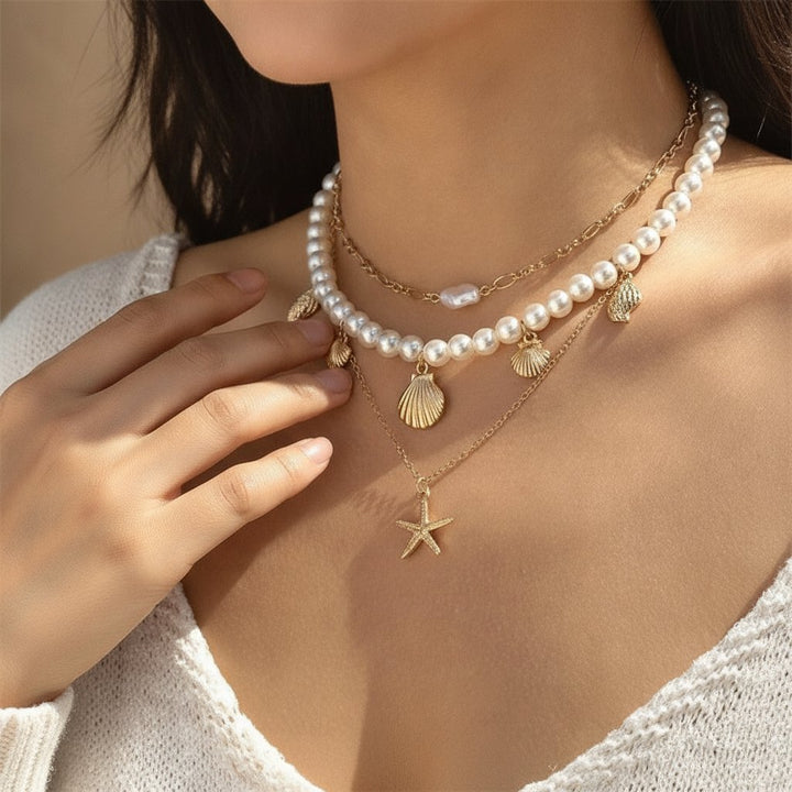 Cerise Pearl Necklace