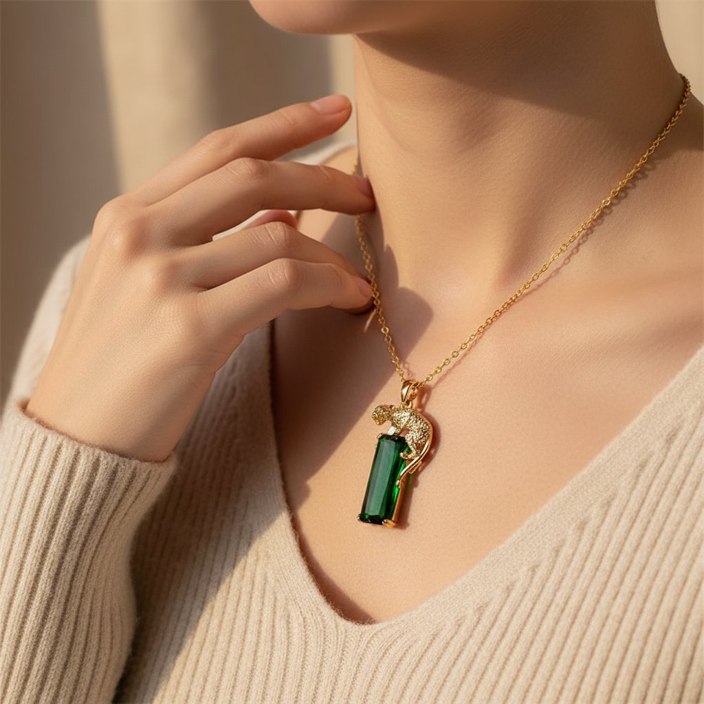 Camille Emerald Necklace