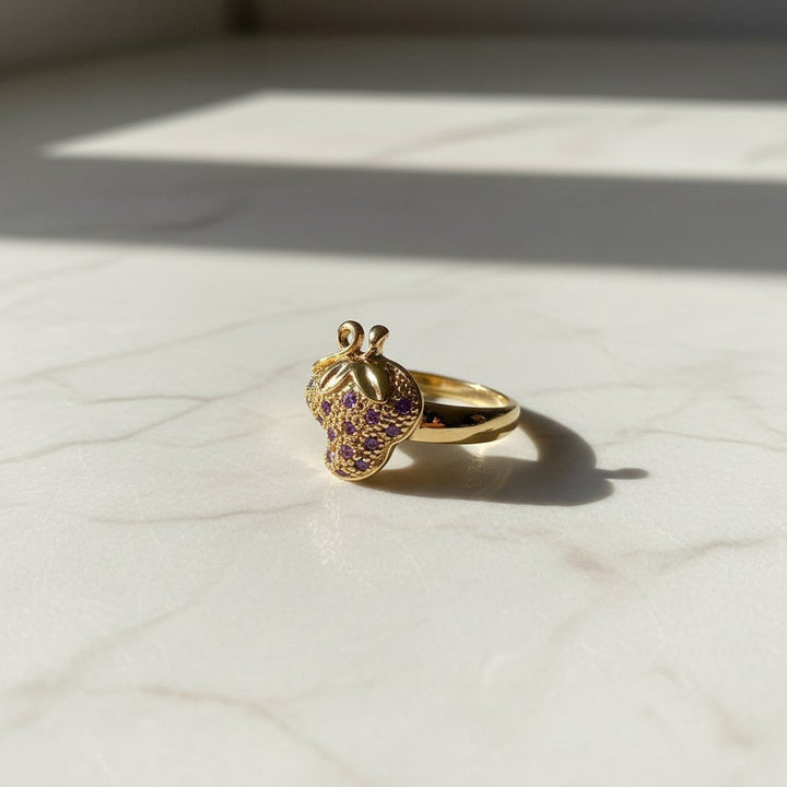 Collana Ciondolo Fragola in Oro