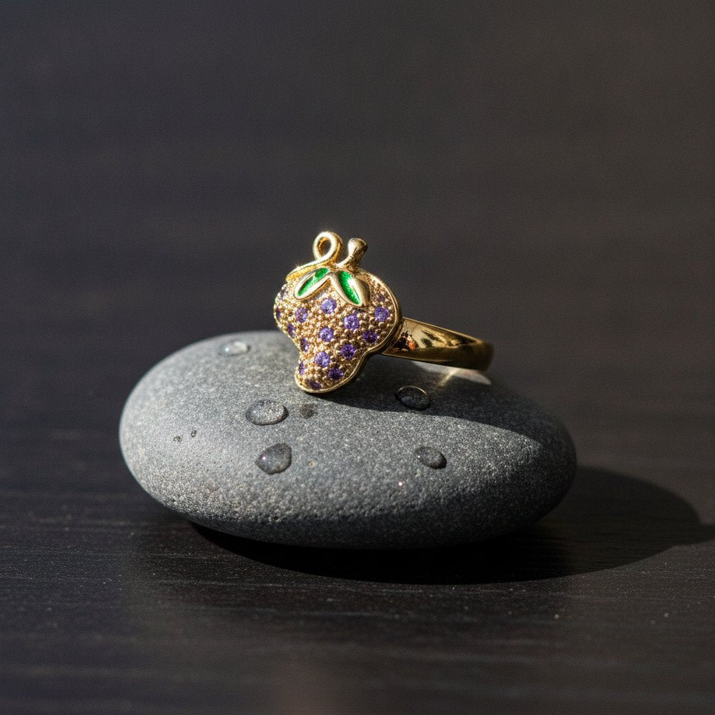 Collana Ciondolo Fragola in Oro