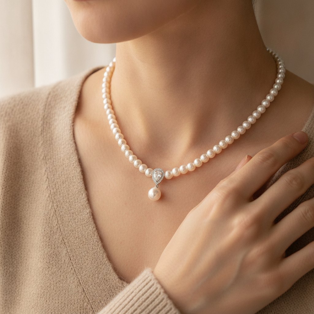 Soleil Pearl Necklace