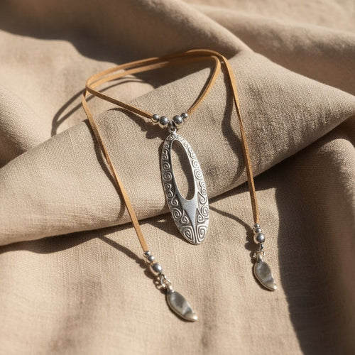 Ambre Silver Necklace